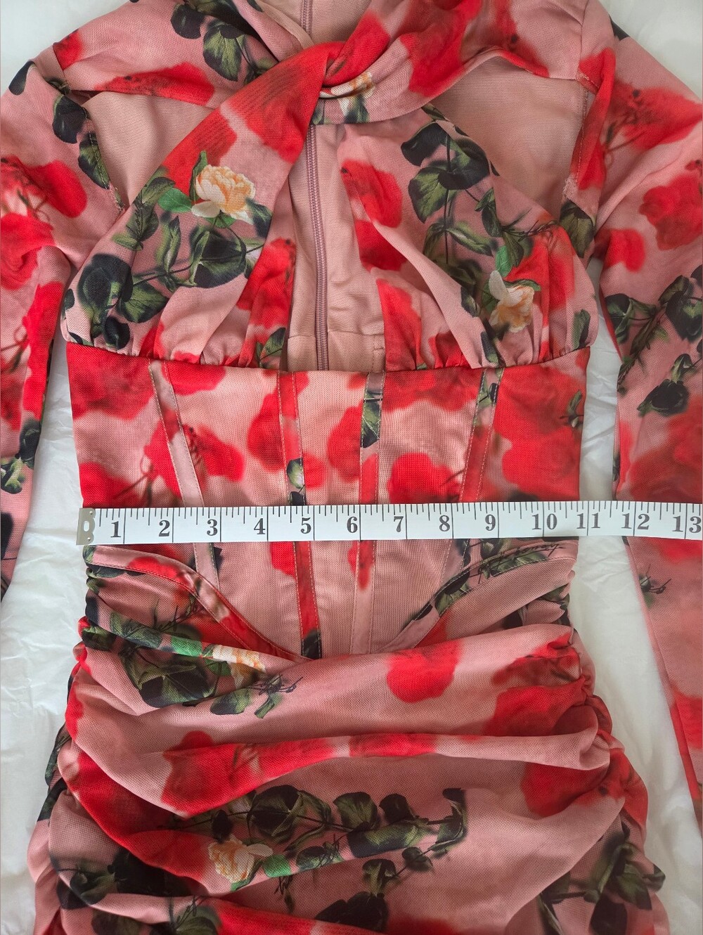 Rose Print 'Adanna' House of CB- XS - Picture 15 of 16